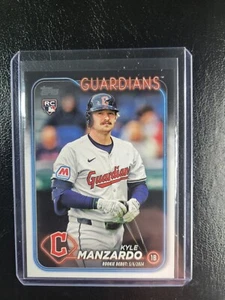 2024 TOPPS UPDATE US337 KYLE MANZARDO ROOKIE DEBUT CLEVELAND GUARDIANS - Picture 1 of 2