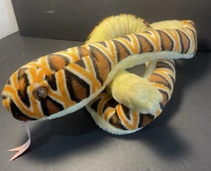 Peluche serpente a sonaglio grande K&M International 2003 vintage manca un occhio - Foto 1 di 11