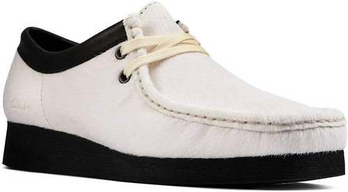 Scarpe Clarks Wallabee 2 da donna bianche di interesse taglia UK5 (EU38 US7 5M)