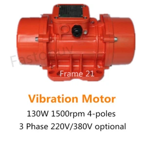Vibration Vibrating Vibrator Motor 220V130W 4 Pole 0.13KW 1500RPM - Picture 1 of 4