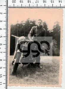DDR-Aufnahme Foto Oldtimer, Motorrad Rennen rundum den Sachsenring, schwarz-weiß - Picture 1 of 2