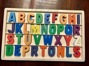 Fisher Price Vintage Letras Magnéticas Alfabeto y Bandeja Juguete Educativo - Imagen 1 de 5
