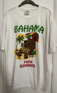 Vintage Thriller Banana Label - Saying "Bahama Papa" BAHAMAS T-Shirt Size XL - Picture 1 of 8