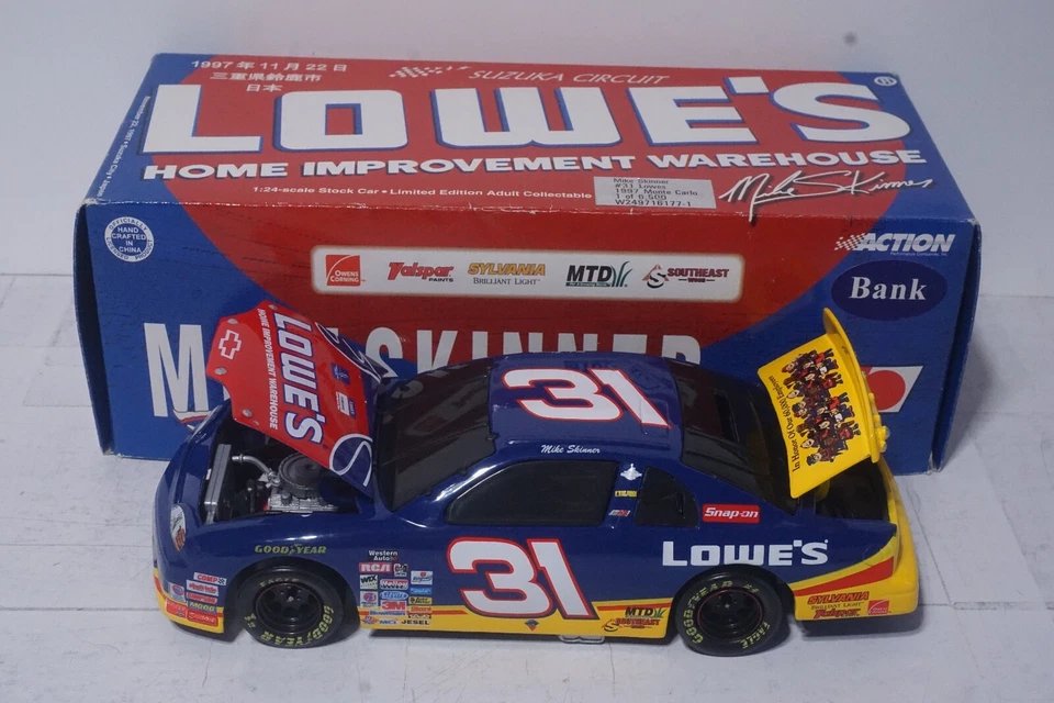 NIB 1997 #31 MIKE SKINNER JAPAN LOWES MONTE CARLO 1/24  ACTION BWB Diecast Model - Image 1 of 4