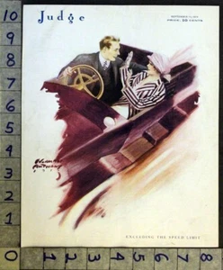 1913 Anthony überschreitet Geschwindigkeitsbegrenzung Auto Auto Romantik Liebe Richter Kunst Cover FC2354  - Bild 1 von 1