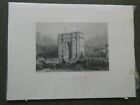 1800'S ENGRAVING ETCHING ARCH OF TRIUMPH - DRAWN BY T. ALLOM