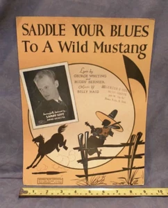 Saddle Your Blues To A Wild Mustang Ukulele Sheet Music - Picture 1 of 4