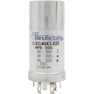 Capacitor, CE Mfg., 525 V, 40/40/40 μF - Picture 1 of 1