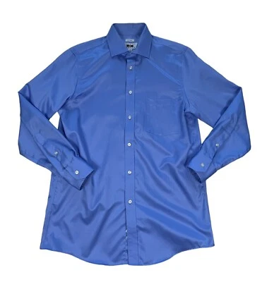 Camisa Joseph Abboud Gris Sin Hierro Clásica Manga Larga Abotonada 15-1/2 32/33 Usada en Excelente Condición Foto 1 de 4