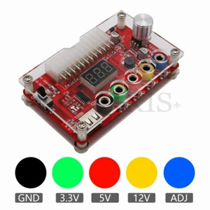 ATX Power Supply Breakout Board and Acrylic Case Kit with ADJ Adjustable Voltage - Picture 1 of 5