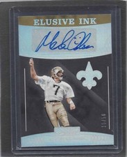 MORTEN ANDERSEN 2016 DONRUSS SIGNATURE SERIES ELUSIVE INK SILVER FOIL AUTO /50