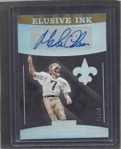 MORTEN ANDERSEN 2016 DONRUSS SIGNATURE SERIES ELUSIVE INK SILVER FOIL AUTO /50