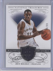 2013-14 Panini National Treasures Material Treasures /99 Jrue Holiday #14