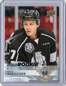 🔥 DAVID AEBISCHER 18/19 Upper Deck CHL UD #313 Star Rookie Card Olympiques 🔥 - Picture 1 of 1
