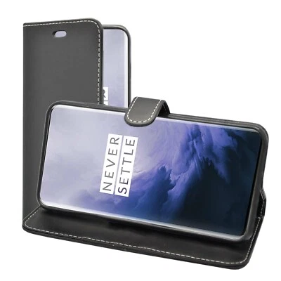 For OnePlus 7 Pro Phone Case Wallet Flip PU Leather Kickstand Card Holder Cover - Image 1 of 4