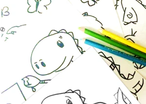 DIGITAL- 2025 Merrick B&W Children's Dinosaur Coloring Book *PRINT REQ'D* 26 pgs - Picture 1 of 5