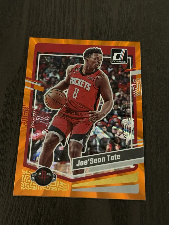 2023-24 Panini Donruss Holo Orange Laser Parallel SP /125 #171 JAE’SEAN TATE - Image 1 of 3