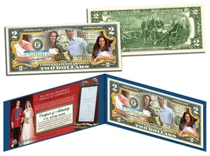 ROYAL BABY *PRINCE GEORGE of CAMBRIDGE* LIMITED LEGAL TENDER U.S. $2 BILL! RARE! - Picture 1 of 1