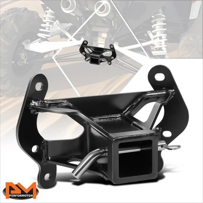 Receptor de enganche de remolque trasero negro de 2" de acero con recubrimiento en polvo Can-Am Maverick 13-17 Foto 1 de 4