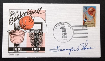 Signed Lenny Wilkens First Day of Issue Basketball Envelope - Image 1 of 3