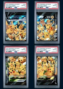 PSA 10 Pikachu 025-028 V-Union 25 Aniversario 2021 SEQ Set Pokemon Japonés - Imagen 1 de 2