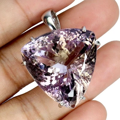Colgante de plata de ley 925 con ametrino brillante 53 quilates hecho a mano joyas de piedras preciosas Foto 1 de 4