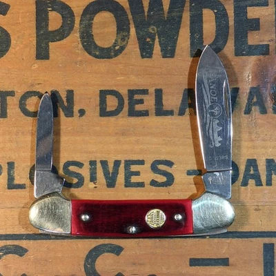 Boker United каноэ гладкий красный кости карманный нож Solingen Германия, UC153RS - Изображение 1 из 4