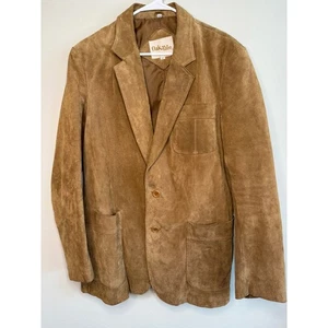 Oak Tree Herren Wildleder Leder Blazer Jacke Größe 42 hellbraun braun Western - Bild 1 von 4