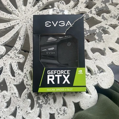  EVGA GeForce RTX NVLink SLI Bridge, 4-Slot Spacing, RGB LED (100-2W-0030-LR) - Image 1 of 4