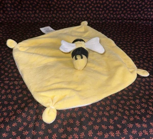 Burt's Bees Baby Sicherheitsdecke Lovey Hold Me Bee gelb, weiß Bio Baumwolle - Bild 1 von 6