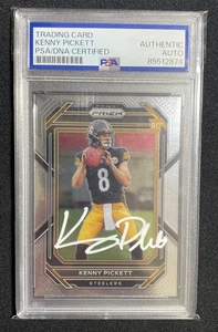 2022 Panini Prizm #301 Kenny Pickett Signed Prizm PSA/DNA Rookie Auto RC - Picture 1 of 2