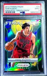 2012-13 Panini Prizm TONI KUKOC Green Prizm SP Finalist Chicago Bulls #29 PSA 9 - Bild 1 von 2