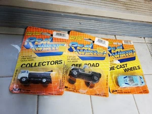 JA-RU Real Wheels Tow Truck, Off Road Jeep and car lot 1987 - Picture 1 of 5