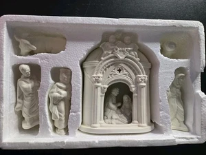 Vintage 6 teilige Porzellan Krippe - Bild 1 von 10