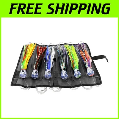 Cebos de arrastre de goma duraderos - Paquete de 6 Foto 1 de 4