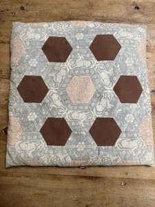 Vintage Patchwork Cushion Cover, Handmade, Laura Ashley ‘Hounds & Deer’ Fabric - Picture 1 of 10