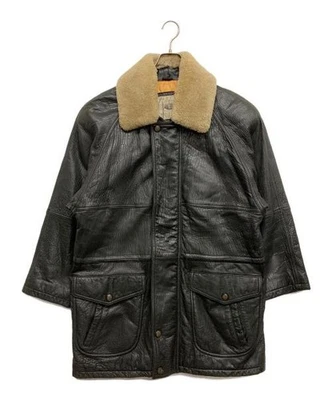 HARAJUKU MADRE [ANTIGUA] Chaqueta de cuero Chaqueta de cuero negra Foto 1 de 4