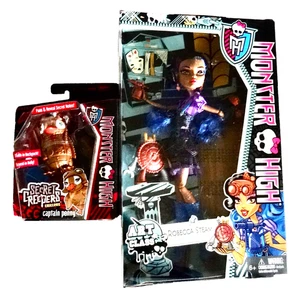 MUÑECA MONSTER HIGH ROBECCA STEAM CLASE DE ARTE CAPITÁN PENNY SECRET CREEPERS neocurio - Imagen 1 de 9