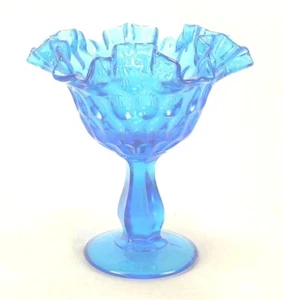 Blue Fluted Goblet Dessert / Ice Cream Dish - Picture 1 of 3