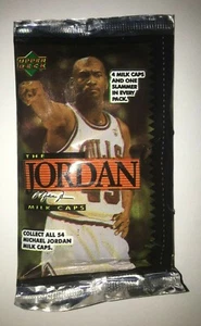 Vintage RARE 1995 The Jordan Milk Caps Pogs vintage sealed pack pog milk caps  - Bild 1 von 2