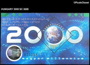 UNGARN 2000 SC 3698 MILLENNIUM 2000fo MULTICOLOR S/S MNH OG VF - Bild 1 von 2