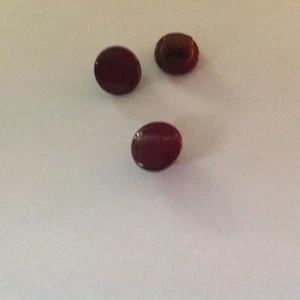 NEW 25 3/8 INCH SHANK BUTTONS BURGANDY  PEARL FINISH - Picture 1 of 2