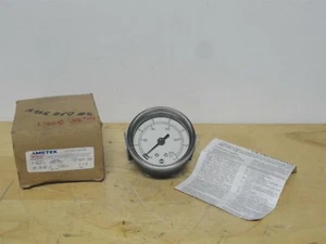 AMETEK GAUGE - MODEL P844U - RANGE 0-200 PSI - SIZE 2 1/2" - NEW IN THE BOX - Picture 1 of 7