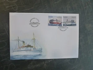 2014 ALAND, FINLAND FERRIES SET 2 STAMPS FDC FIRST DAY COVER - Picture 1 of 1