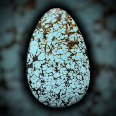 TURQUOISE CABOCHON CLOUD MOUNTAIN HUBEI - 设计师驾驶室宝石吊坠 — 第 1/4 张图片