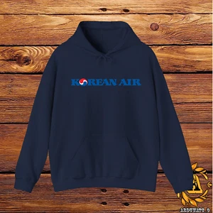 Sudadera con capucha con logotipo de Korean Airlines negra/azul marino/blanco/gris deportivo S-5XL - Imagen 1 de 13