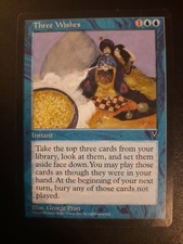 Three Wishes MtG Single Card #4