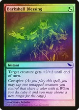 Barkshell Blessing FOIL Shadowmoor NM White Green Common MAGIC CARD ABUGames