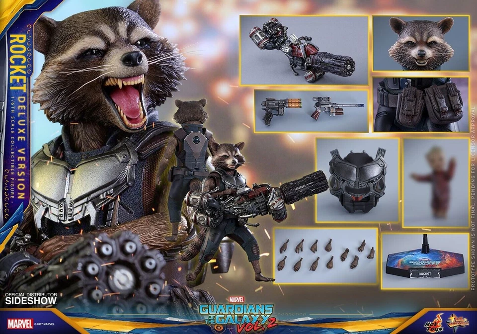 Hot Toys Guardians of The Galaxy Vol 2 Rocket Raccoon Figure