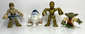 2011 Star Wars Galactic Heroes Mini Figs Skywalker Yoda R2D2 C3PO Hasbro Lot 4 - Picture 1 of 14